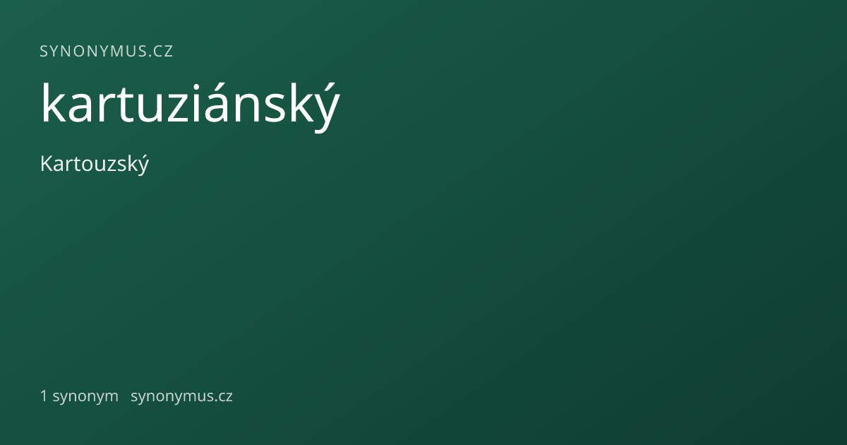 Náhled odkazu: kartuziánský