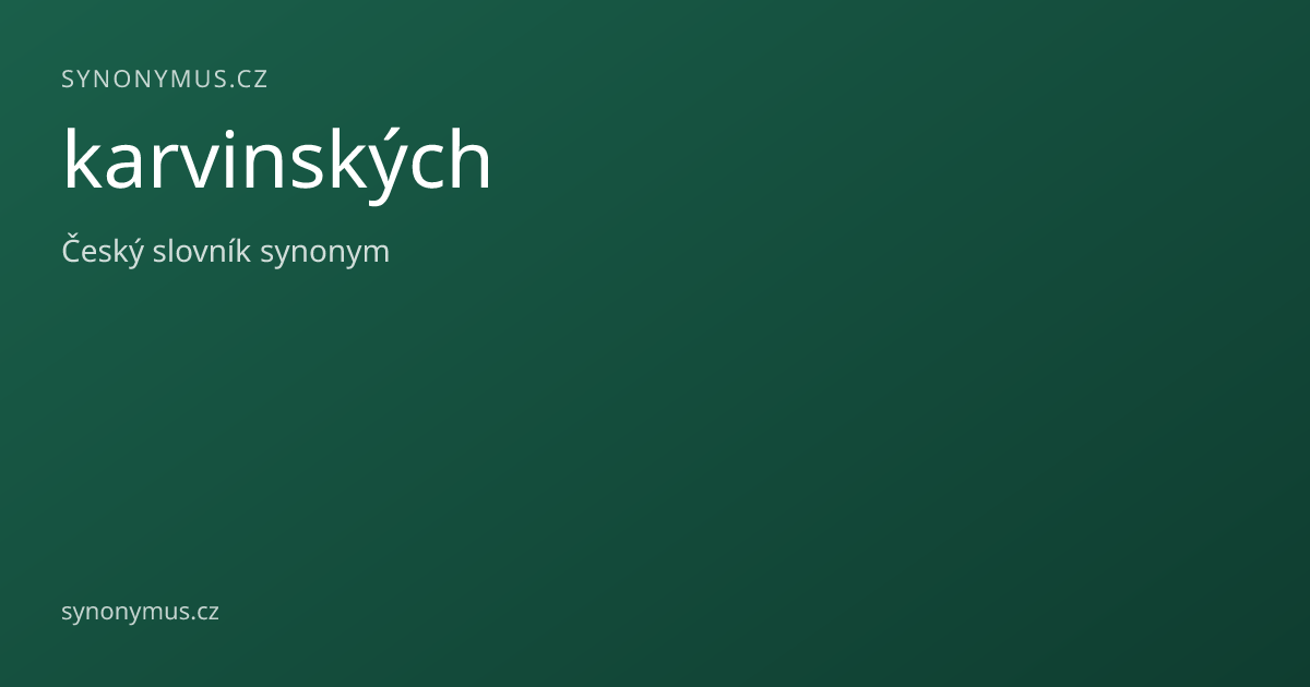 Náhled odkazu: karvinských