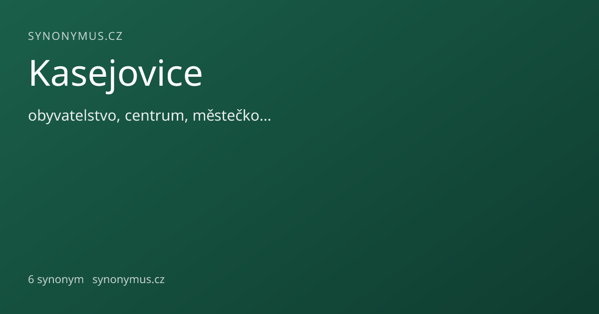 Náhled odkazu: Kasejovice