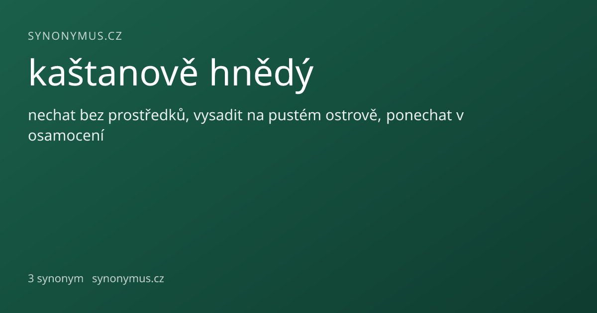 Náhled odkazu: kaštanově hnědý