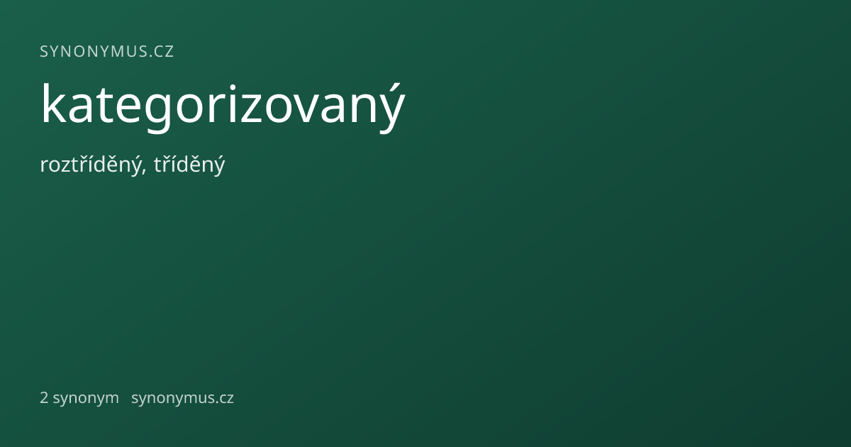 Náhled odkazu: kategorizovaný