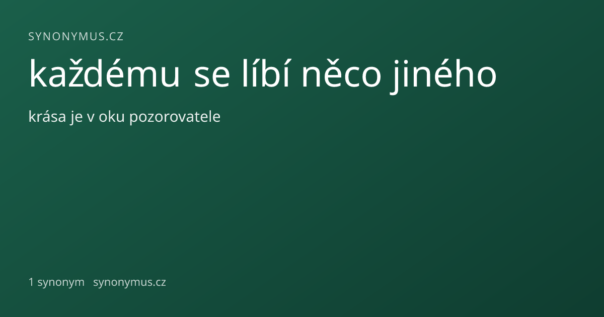 Náhled odkazu: každému se líbí něco jiného