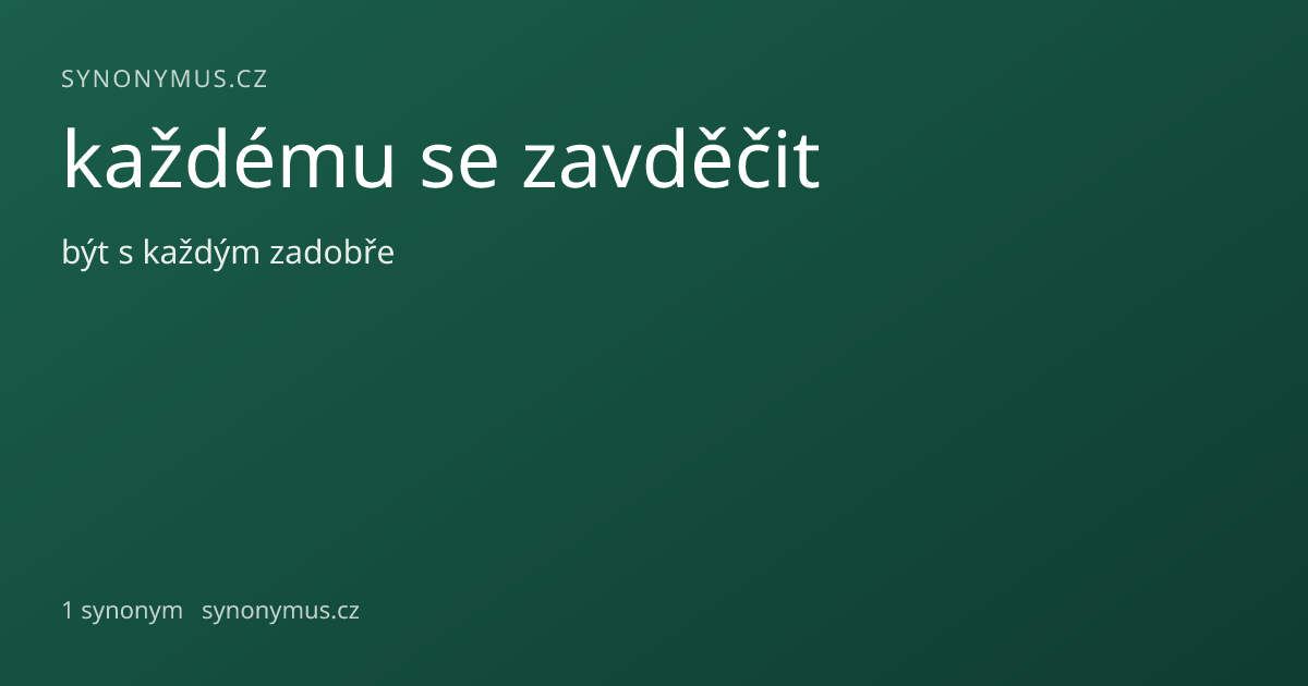 Náhled odkazu: každému se zavděčit