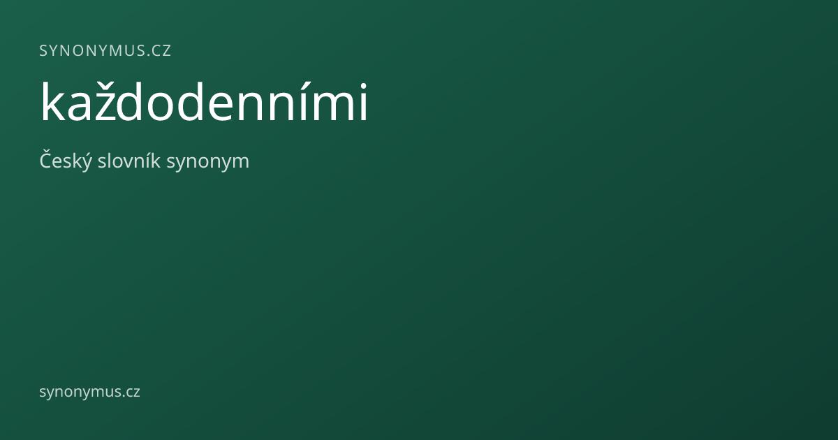 Náhled odkazu: každodenními