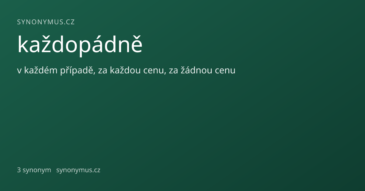Náhled odkazu: každopádně