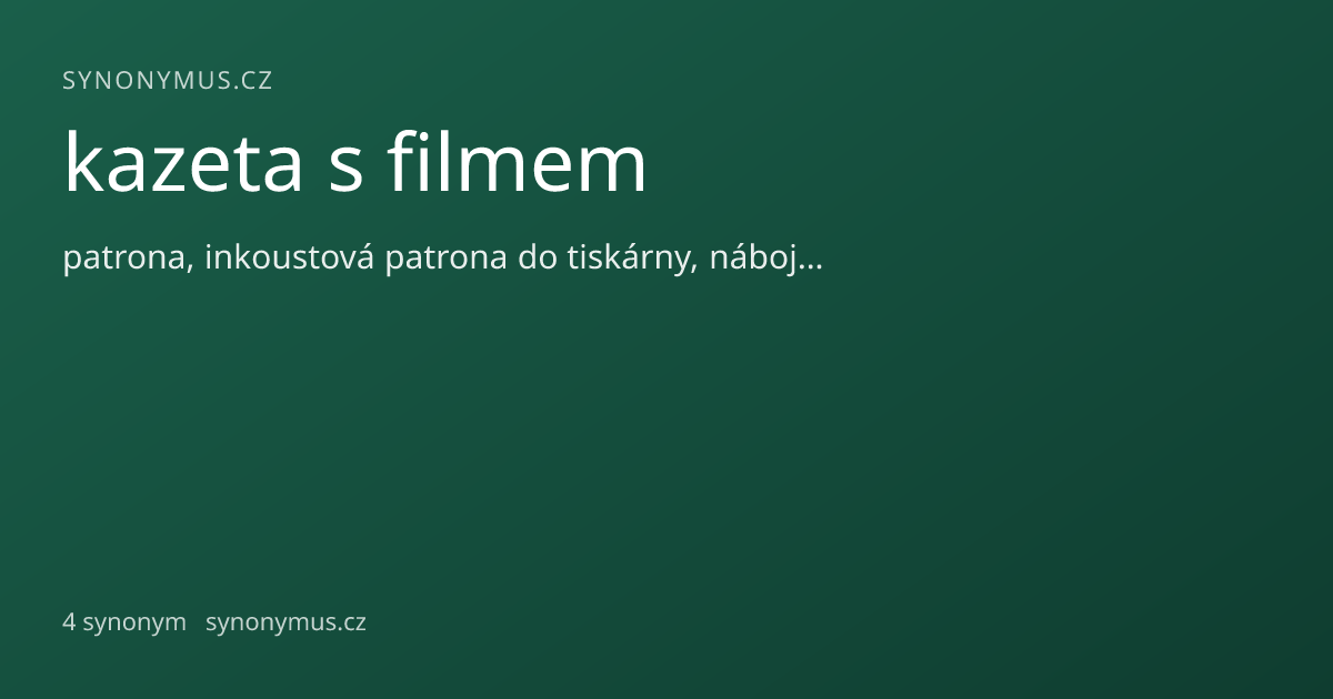 Náhled odkazu: kazeta s filmem