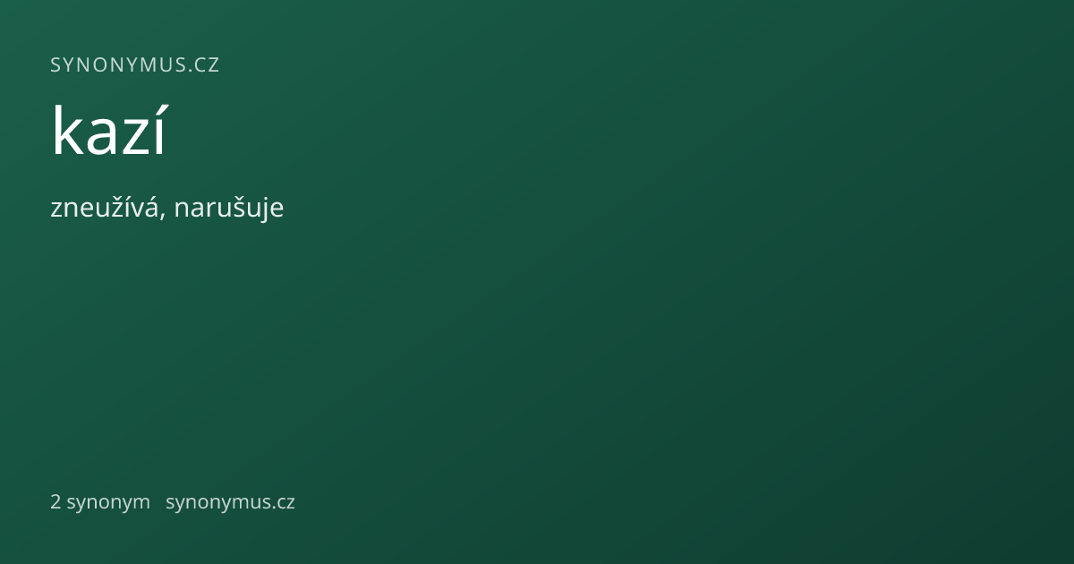 Náhled odkazu: kazí