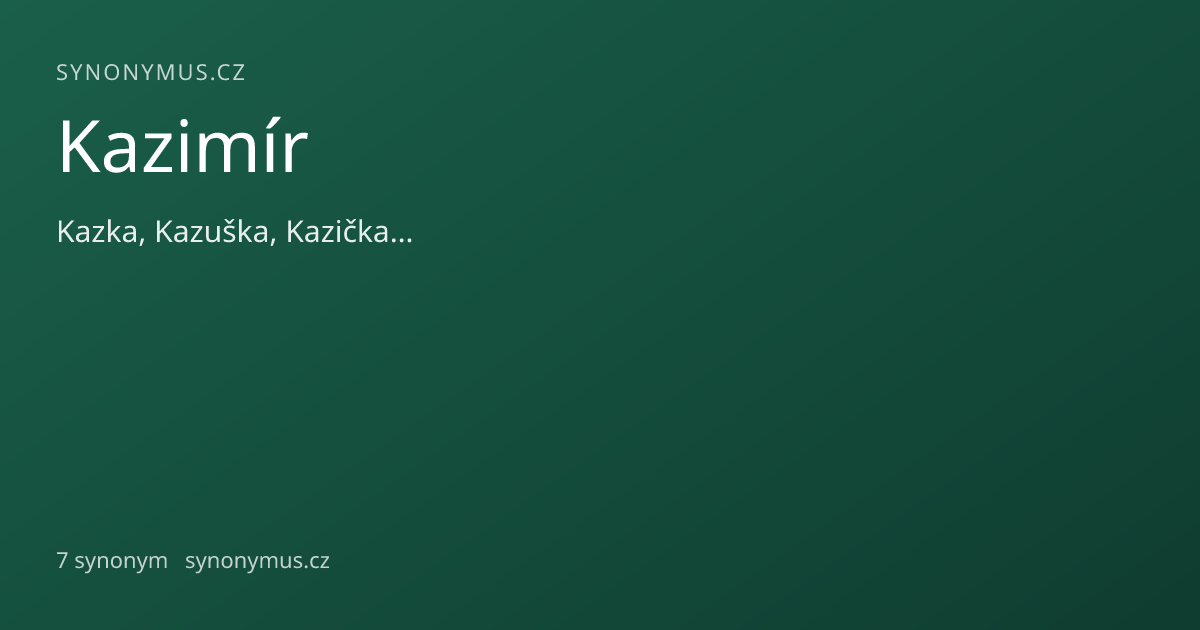 Náhled odkazu: Kazimír