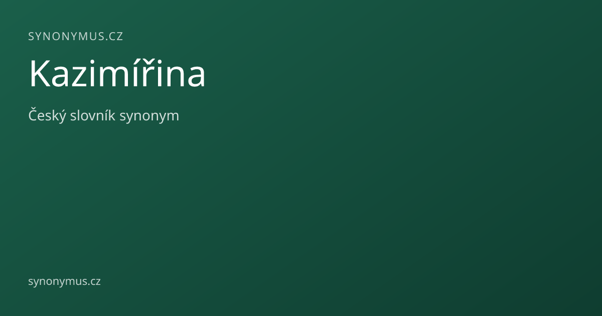 Náhled odkazu: Kazimířina