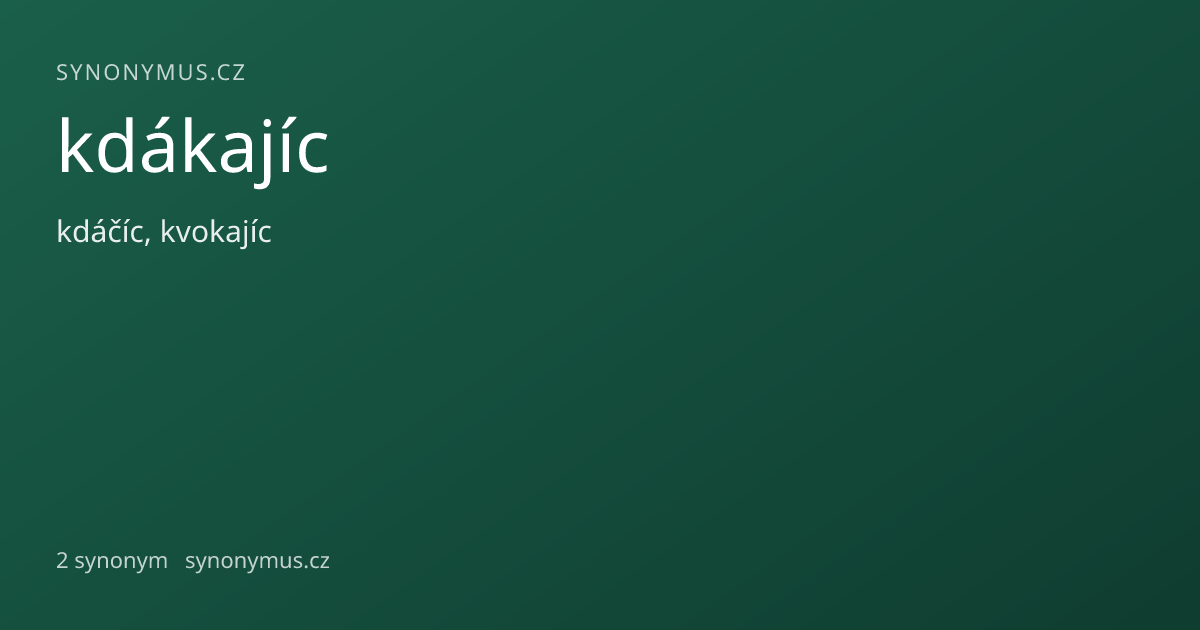 Náhled odkazu: kdákajíc