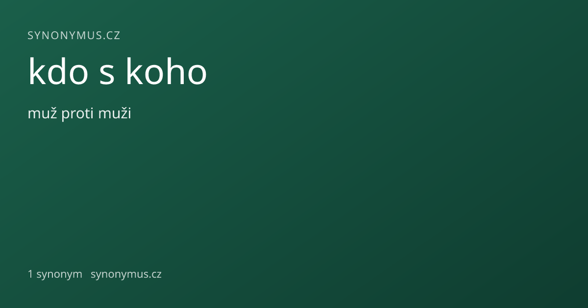 Náhled odkazu: kdo s koho