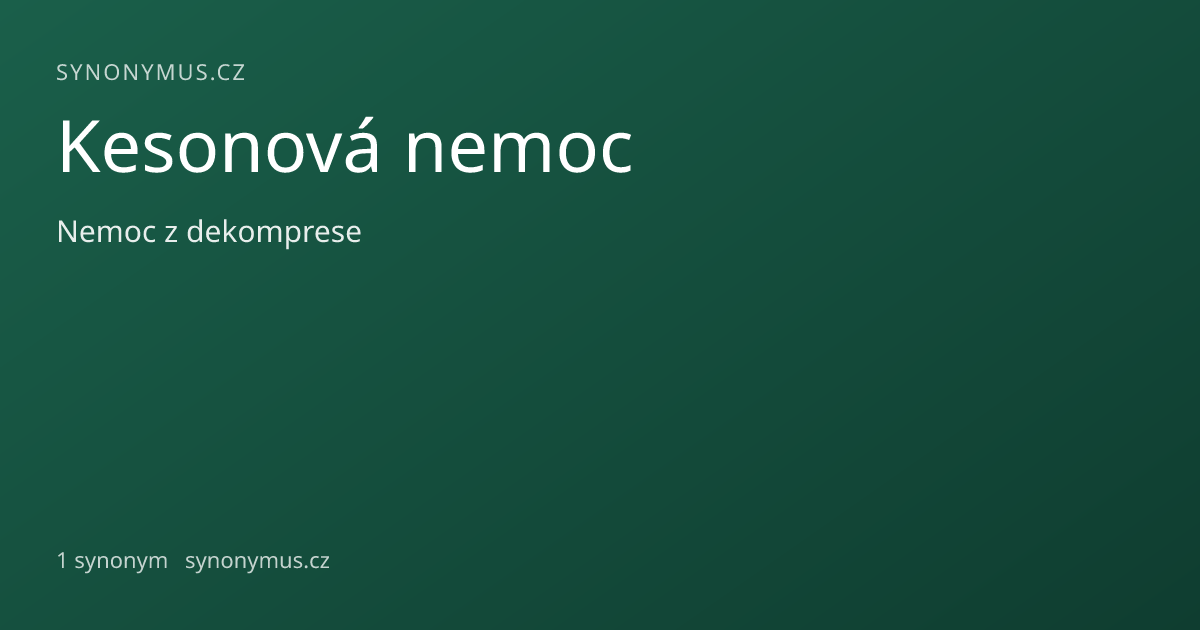 Náhled odkazu: Kesonová nemoc