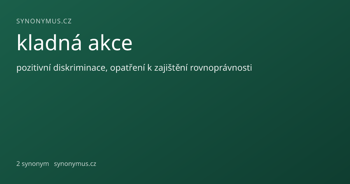 Náhled odkazu: kladná akce