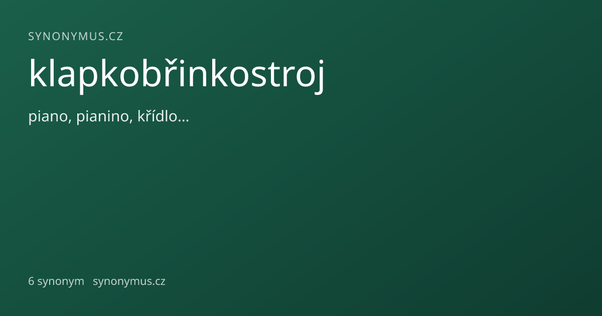 Náhled odkazu: klapkobřinkostroj