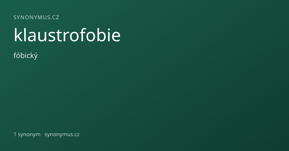 Náhled odkazu: klaustrofobie