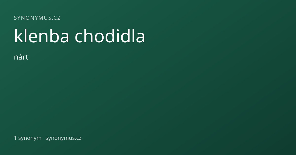 Náhled odkazu: klenba chodidla