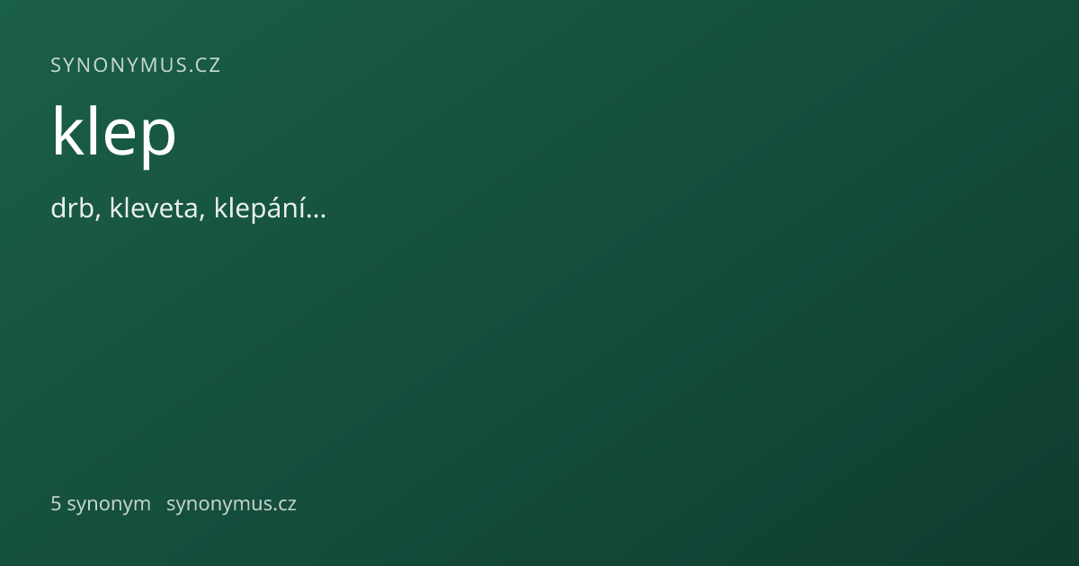 Náhled odkazu: klep