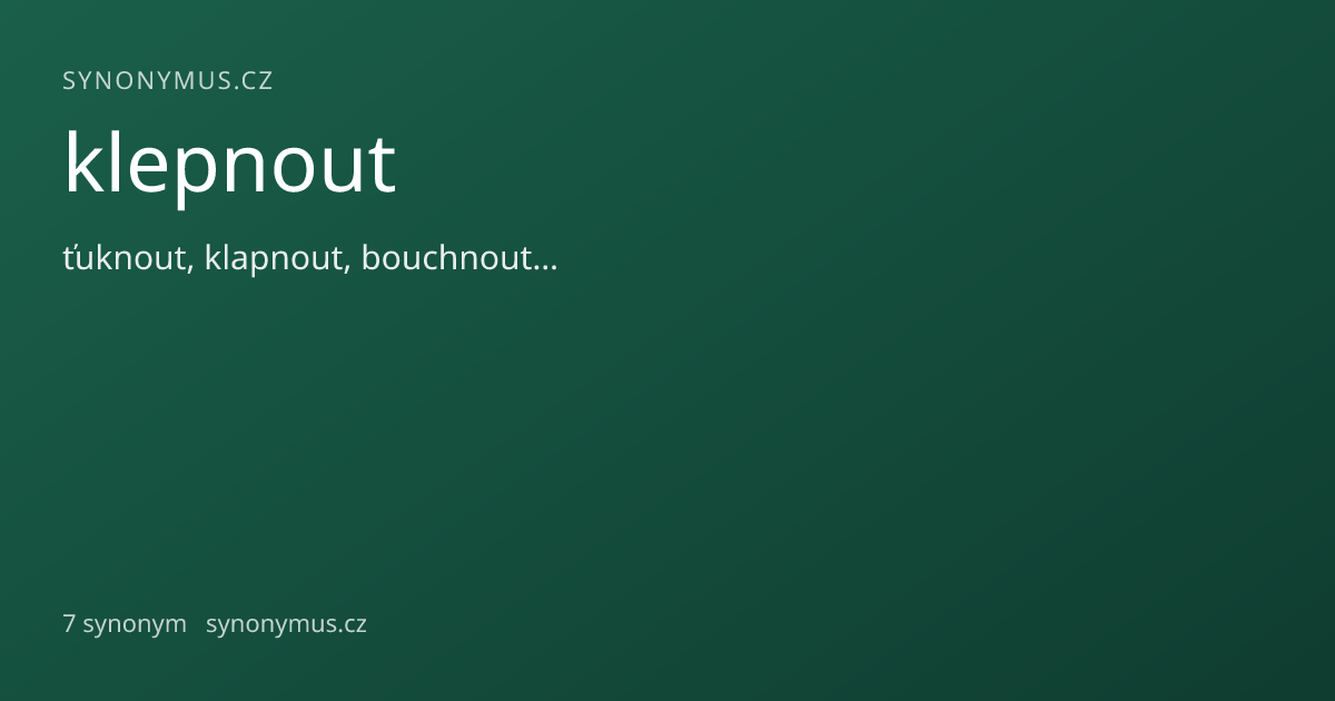 Náhled odkazu: klepnout