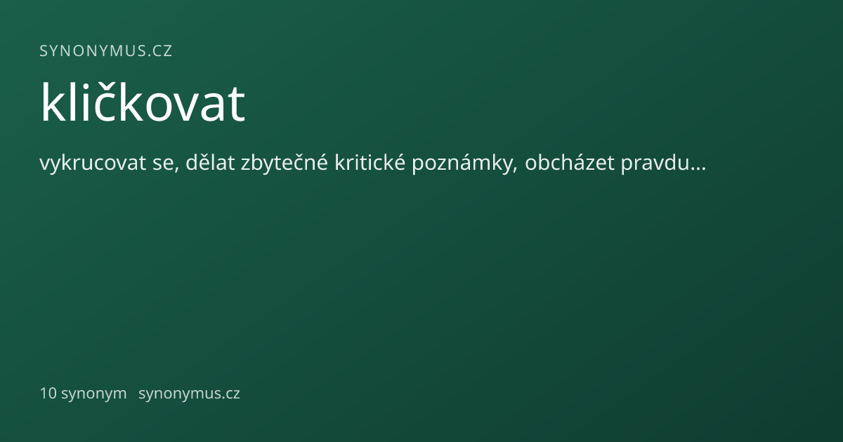 Náhled odkazu: kličkovat
