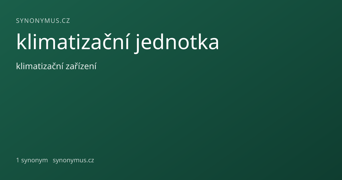 Náhled odkazu: klimatizační jednotka