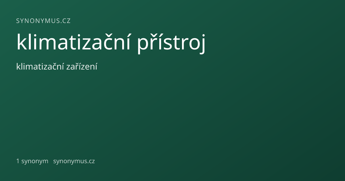 Náhled odkazu: klimatizační přístroj