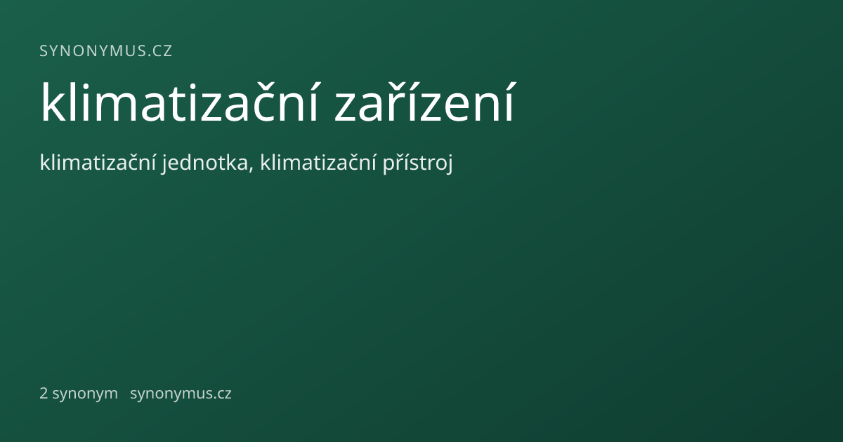 Náhled odkazu: klimatizační zařízení
