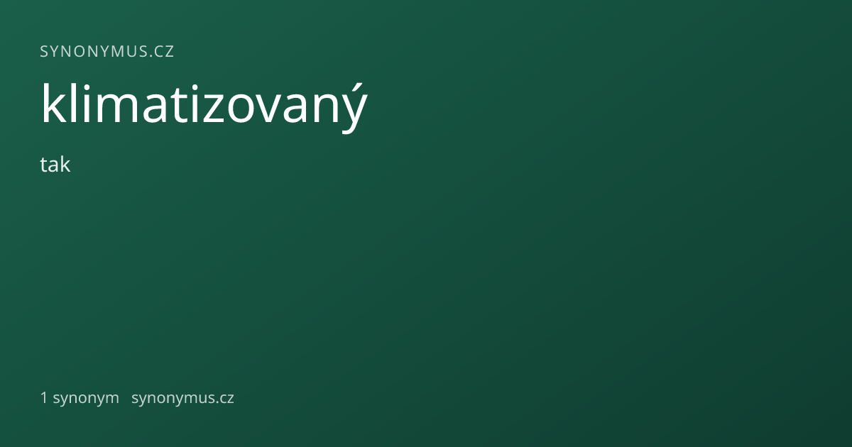 Náhled odkazu: klimatizovaný