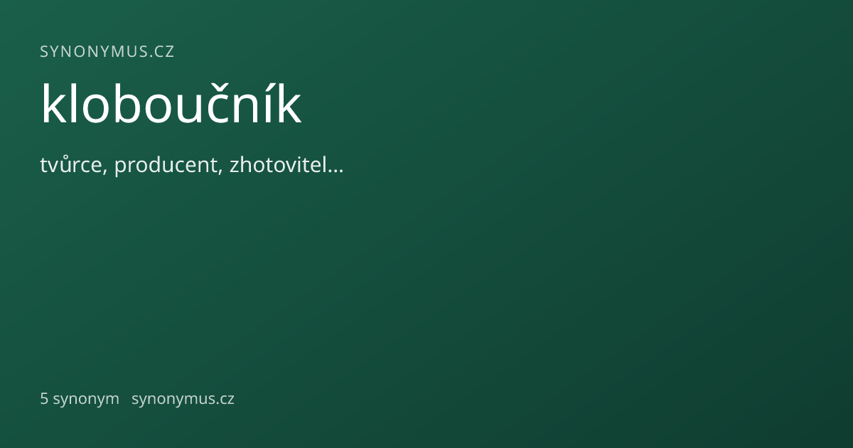 Náhled odkazu: kloboučník