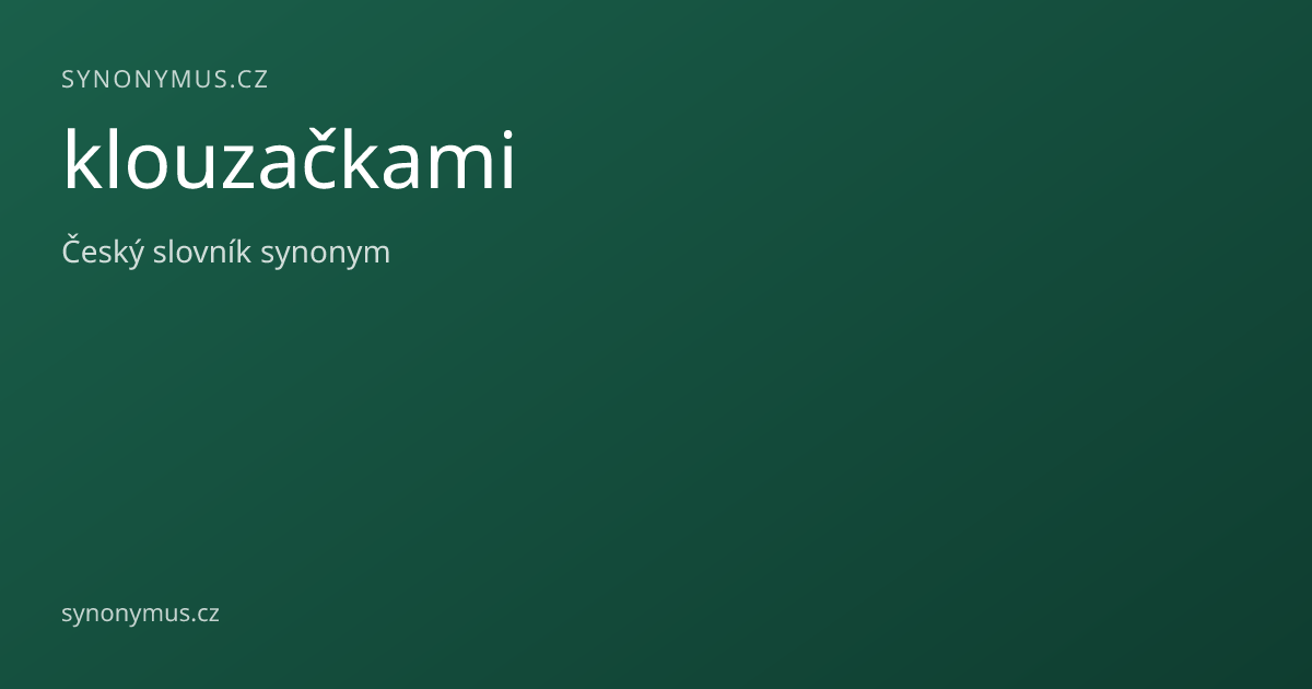 Náhled odkazu: klouzačkami