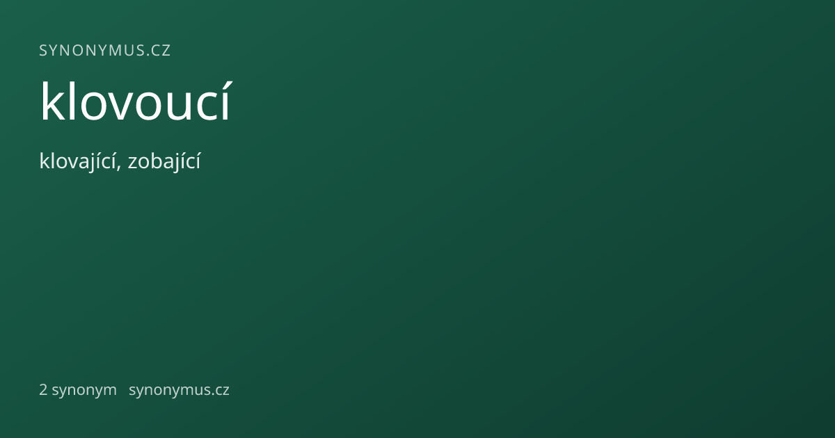 Náhled odkazu: klovoucí