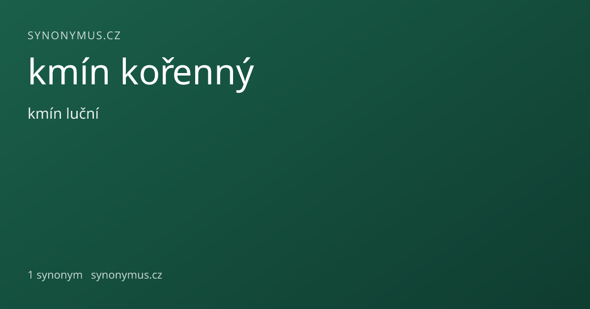 Náhled odkazu: kmín kořenný