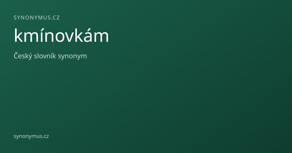 Náhled odkazu: kmínovkám