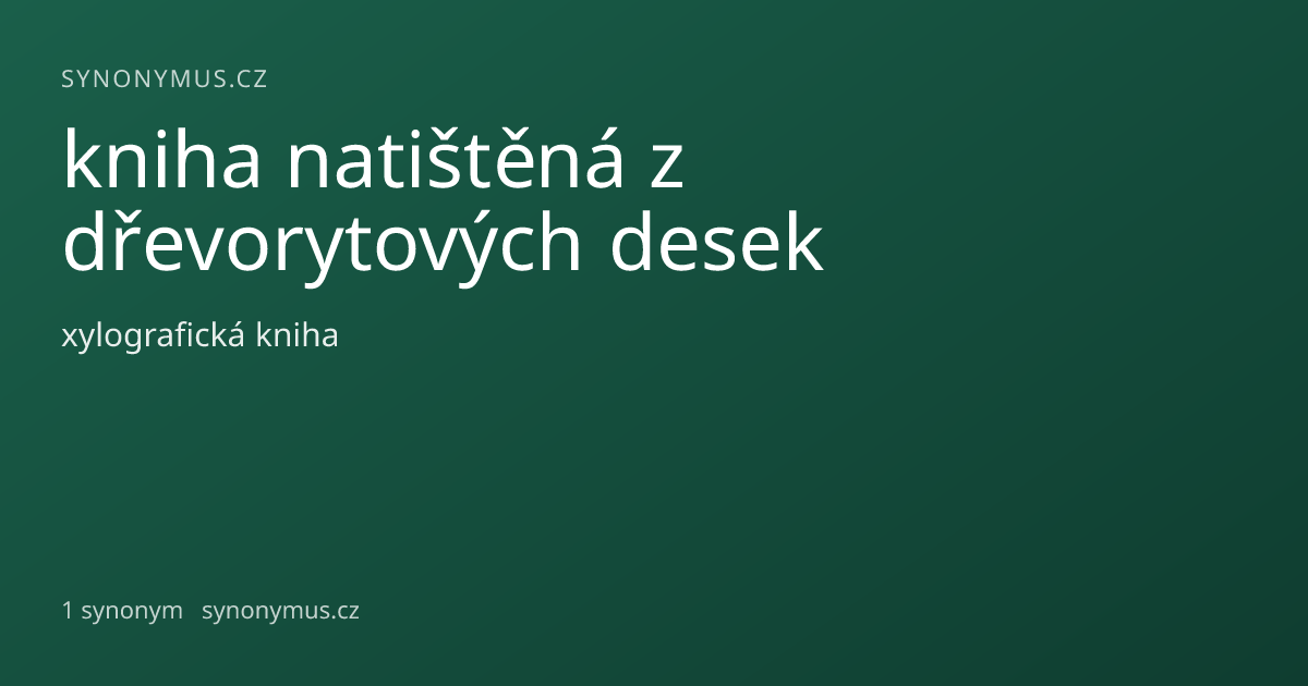 Náhled odkazu: kniha natištěná z dřevorytových desek