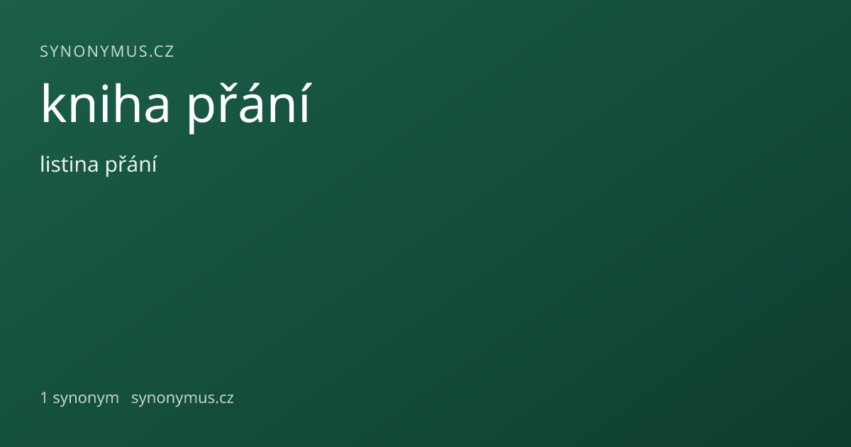 Náhled odkazu: kniha přání