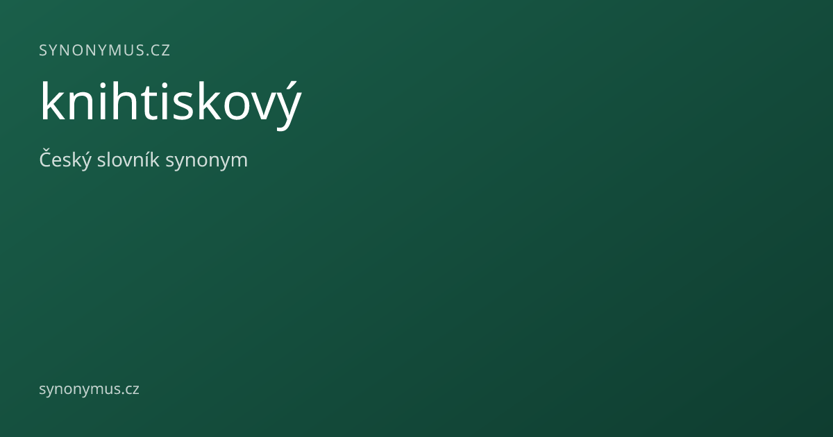 Náhled odkazu: knihtiskový