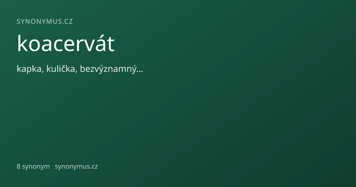 Náhled odkazu: koacervát