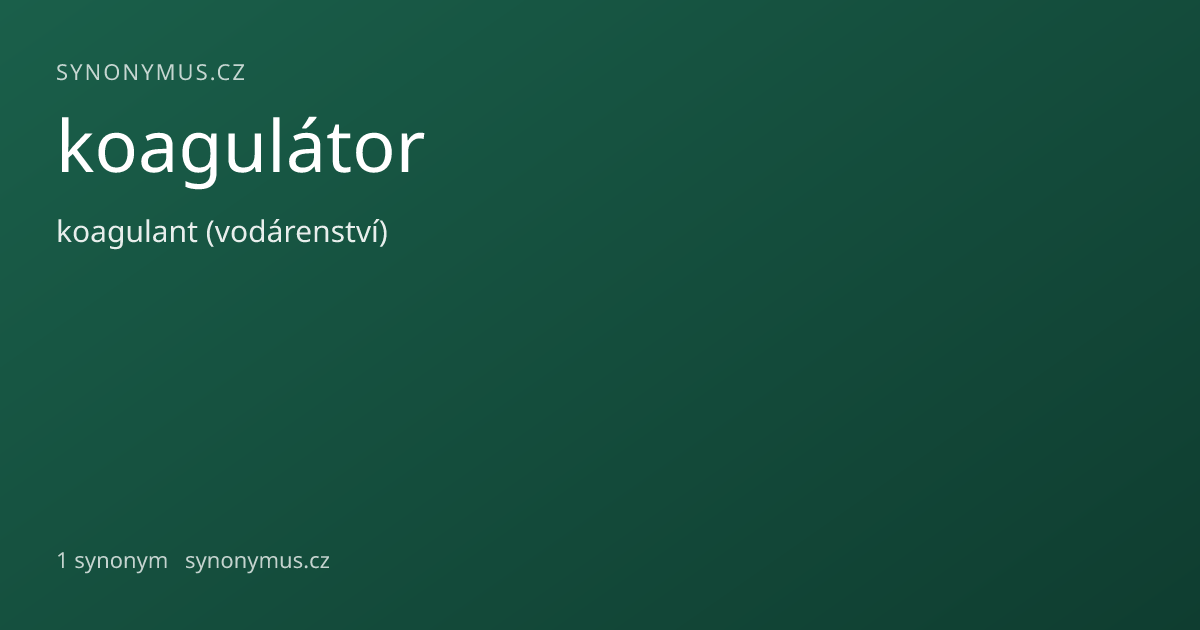 Náhled odkazu: koagulátor