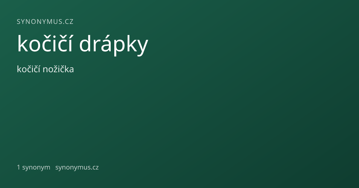 Náhled odkazu: kočičí drápky
