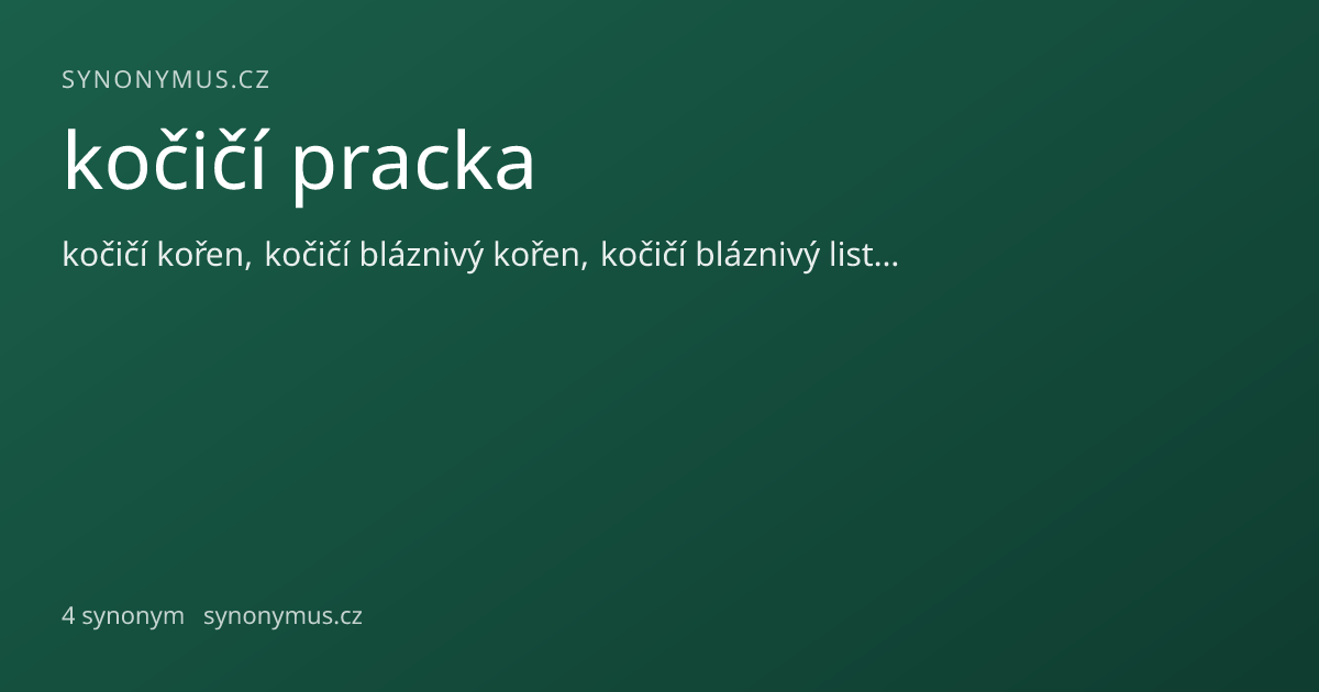 Náhled odkazu: kočičí pracka