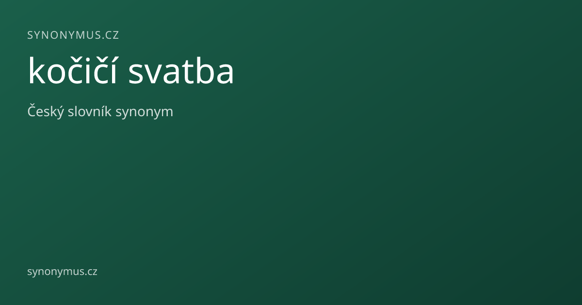Náhled odkazu: kočičí svatba