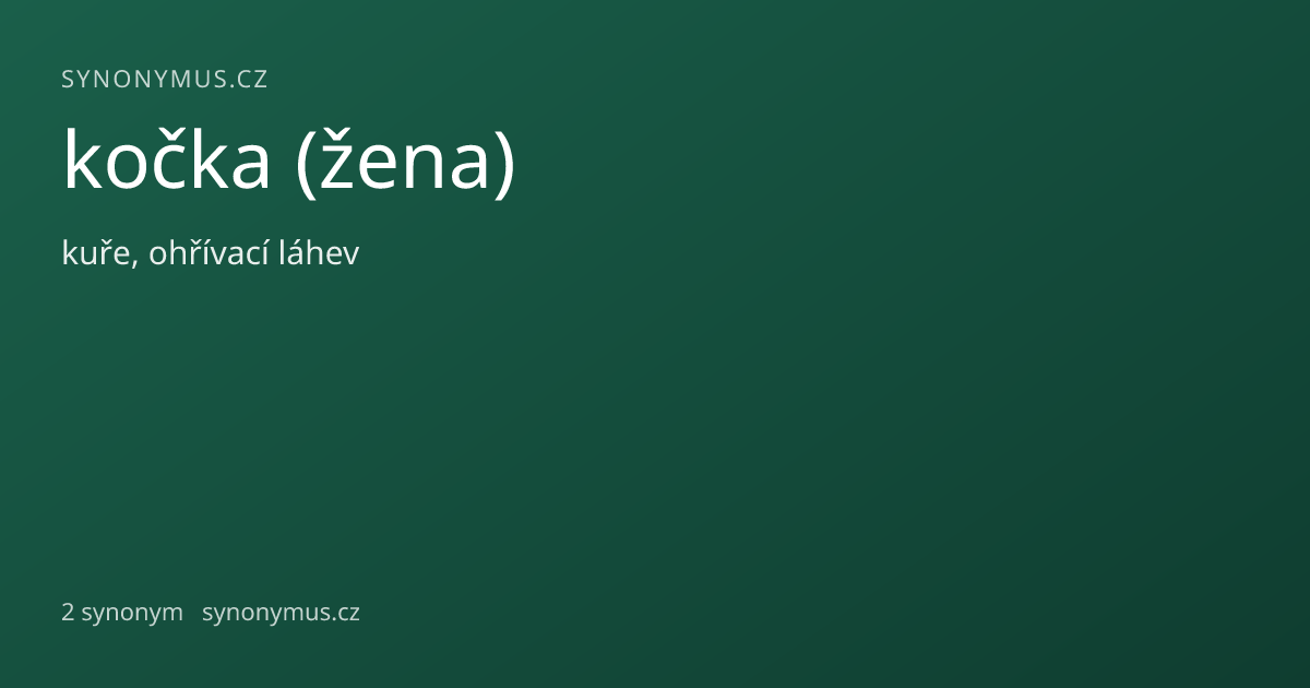 Náhled odkazu: kočka (žena)