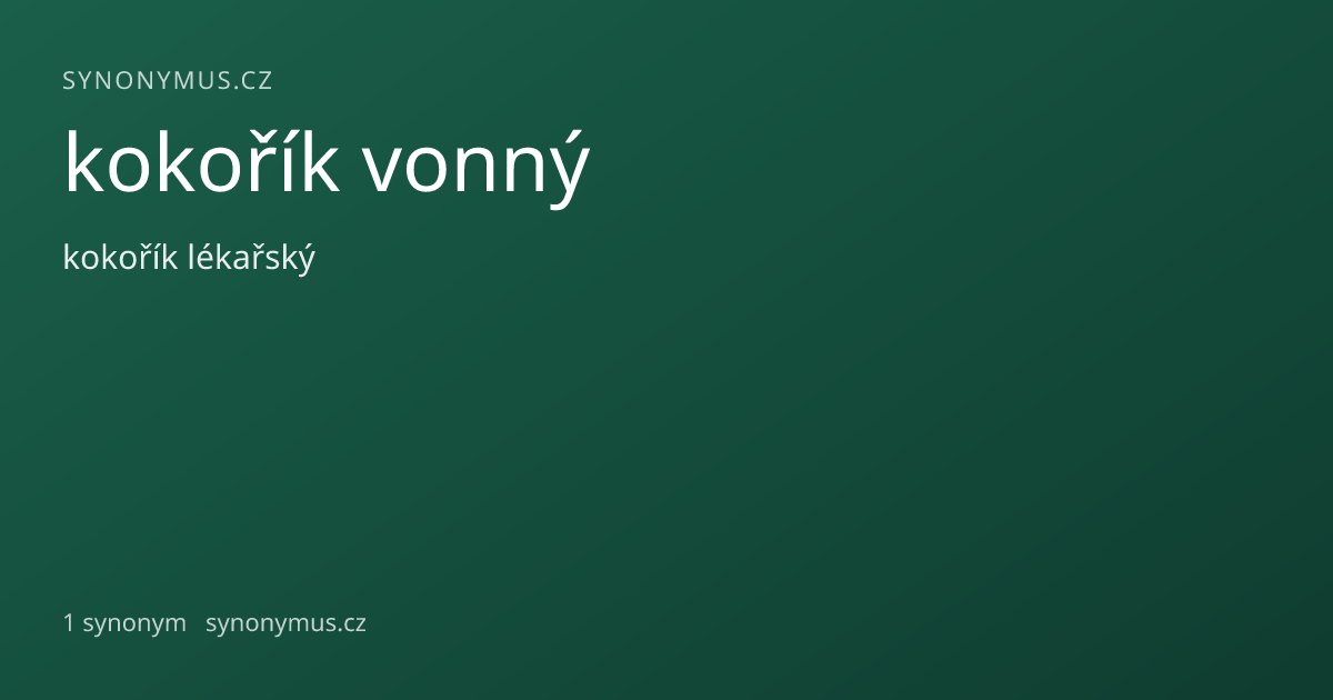 Náhled odkazu: kokořík vonný