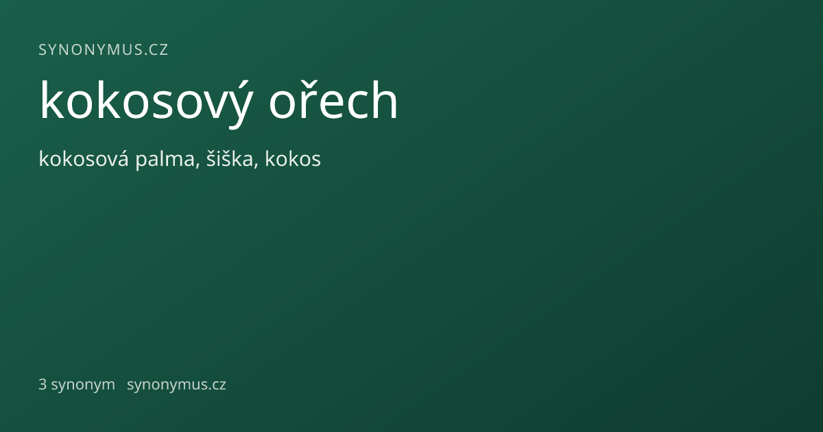 Náhled odkazu: kokosový ořech