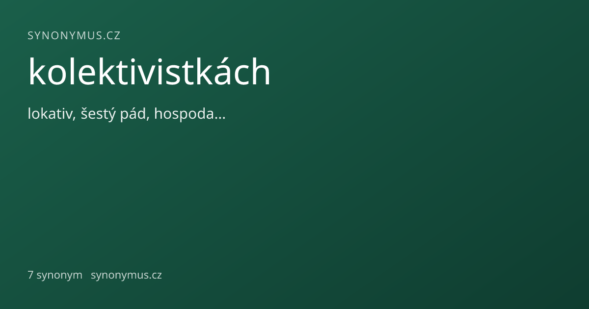 Náhled odkazu: kolektivistkách