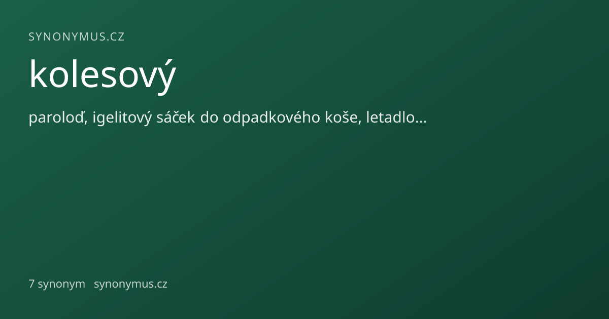 Náhled odkazu: kolesový