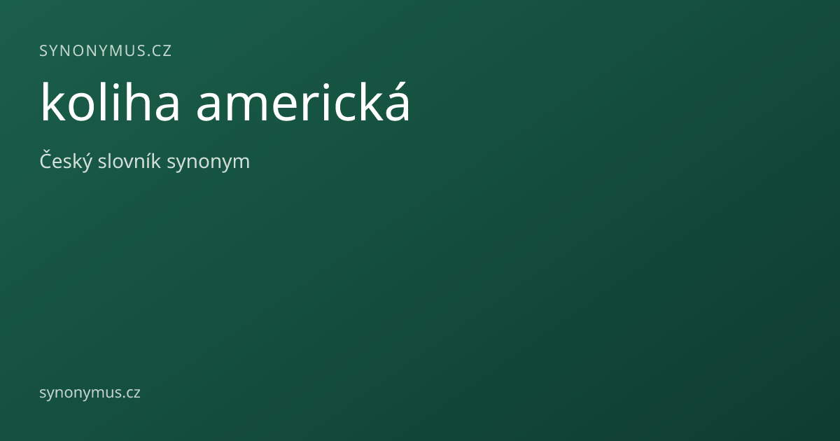 Náhled odkazu: koliha americká