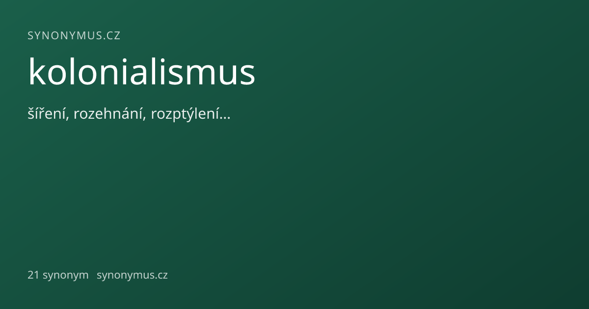 Náhled odkazu: kolonialismus