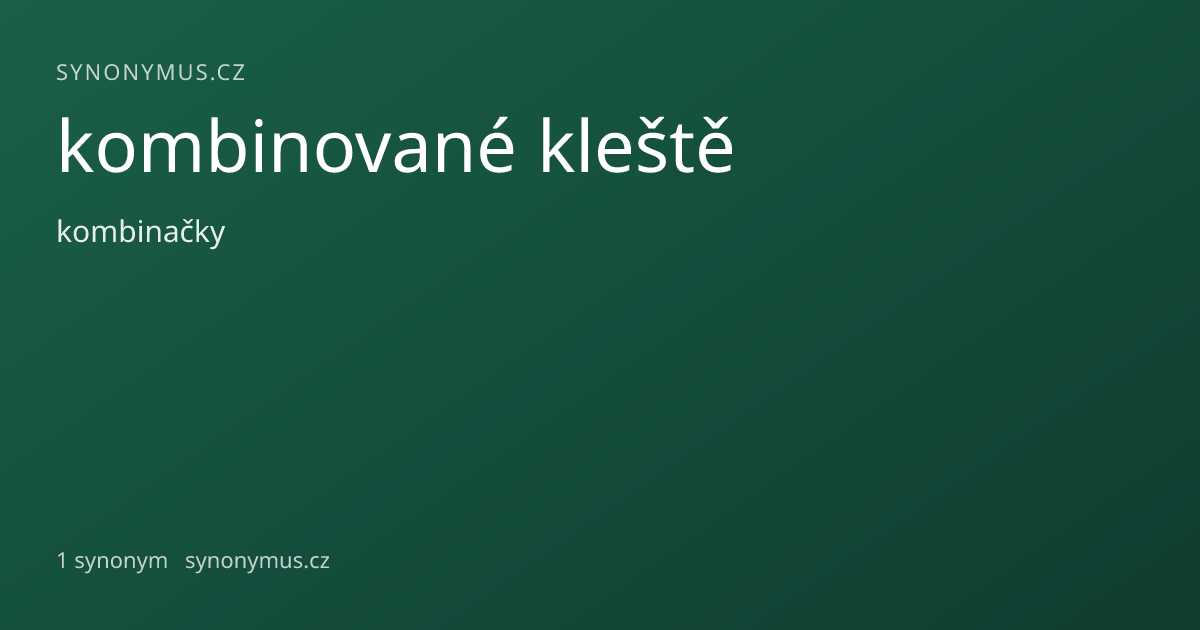 Náhled odkazu: kombinované kleště