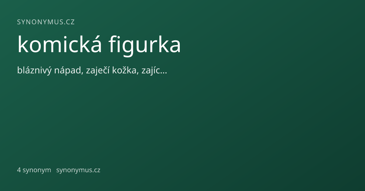Náhled odkazu: komická figurka