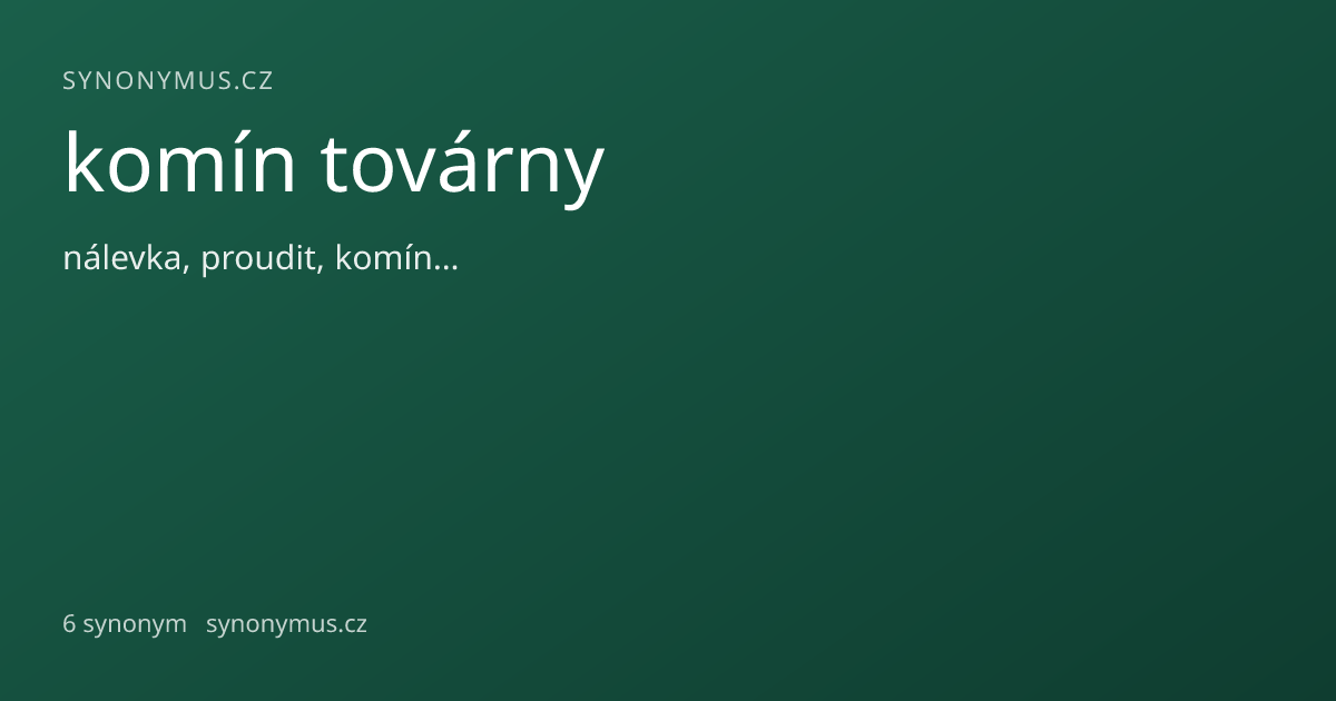 Náhled odkazu: komín továrny